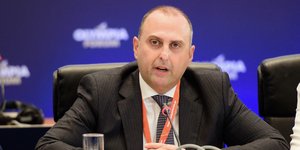 Ο υφυπουργός Υποδομών και Μεταφορών Γιώργος Καραγιάννης
