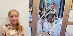 Η 12χρονη μαθήτρια και η ύποπτη για τη δολοφονία της, στην είσοδο της πολυκατοικίας όπου διέμενε στο Παρίσι 