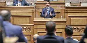 Ο Κυριάκος Μητσοτακης στην ΚΟ της ΝΔ