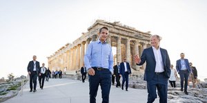 Μητσοτάκης, Σολτς στην Ακρόπολη