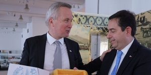 O υπουργός Μετανάστευσης και Ασύλου, Νότης Μηταράκης, με τον Ολλανδό ομόλογό του, Έρικ βαν ντερ Μπεργκ