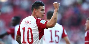 Ο Χάμες Ροντρίγκες του Ολυμπιακού στο ματς κόντρα στη Λαμία