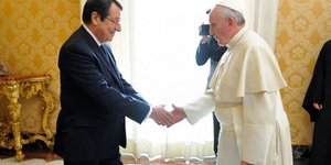 Ο Νίκος Αναστασιάδης και ο πάπας Φραγκίσκος σε παλαιότερη συνάντησή τους