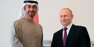 Βλαντίμιρ Πούτιν ΗΑΕ Μοχάμεντ μπιν Ζαγέντ αλ-Ναχιάν