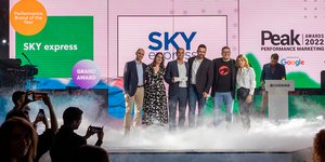 H SKY express ανακηρύχθηκε BRAND OF THE YEAR στα Peak Performance Marketing Awards, αποσπώντας συνολικά 10 βραβεία