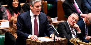 Ο Αρχηγός της αντιπολίτευσης Κιρ Στάρμερ στο κοινοβούλιο