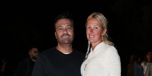 Ο Γιώργος Θεοφάνους με την σύζυγό του, Βίλλυ