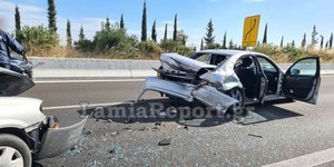 Τροχαίο στην εθνική έξω από τη Λαμία