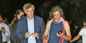 O Σωτήρης Τσιόδρας με τη σύζυγό του στο Ηρώδειο