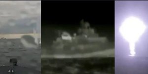 H στιγμή της επίθεσης ουκρανικών drone κατά ρωσικών πλοίων στη Σεβαστούπολη