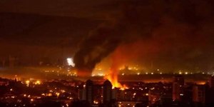 Βομβαρδισμός στη Ζαπορίζια κατά τη διάρκεια της νύχτας