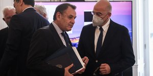 FM Dendias and Defence Minister Panagiotopoulos