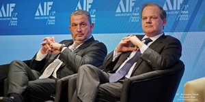 Ο Αλέξανδρος Εξάρχου και ο Κώστας Καραμανλής