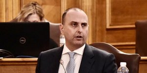 Ο υφυπουργός Υποδομών και Μεταφορών Γιώργος Καραγιάννης