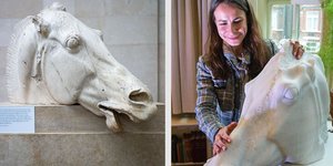 κεφάλι αλόγου, πιστό αντίγραφο γλυπτου