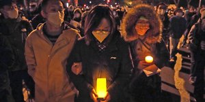Μεγάλες διαδηλώσεις στην Κίνα κατά του lockdown/ AP Photo/Ng Han Guan