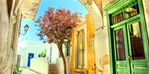 κιτρινι πρασινη πορτα