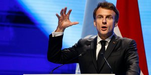 Ο Γάλλος πρόεδρος Εμανουέλ Μακρόν στην COP27
