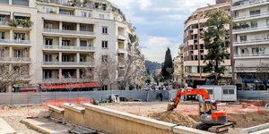 Εργα για το μετρό στο Κολωνάκι