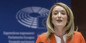 Η πρόεδρος του Ευρωπαϊκού Κοινοβουλίου Ρομπέρτα Μέτσολα