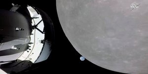 Η Γη πίσω από το φεγγάρι, από την κάμερα της κάψουλας Orion της NASA
