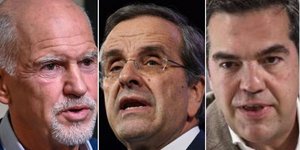 Παπανδρέου, Σαμαράς, Τσίπρας