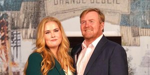 Η πριγκίπισσα Αμαλία της Ολλανδίας με τον πατέρα της, Βίλεμ Αλεξάντερ