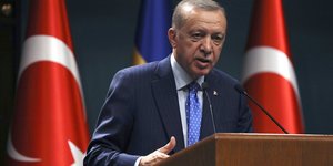 Ο πρόεδρος της Τουρκίας, Ρετζέπ Ταγίπ Ερντογάν