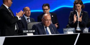 O πρόεδρος της COP27, ο αιγύπτιος Σαμέχ Σούκρι