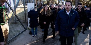 Ο Νότης Μηταράκης στο ΚΥΤ της Σάμου