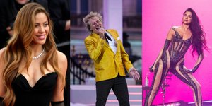 Shakira, Ροντ Στιούαρτ, Dua Lipa