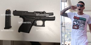 Το όπλο που βρήκαν οι αστυνομικοί στο αυτοκίνητο του Trannos