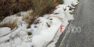 Το «στρωσε» με χαλάζι