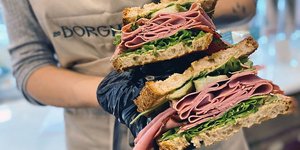 Borghese Παγκράτι Σάντουιτς κορίτσι παστράμι