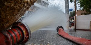 Άντληση υδάτων από την Πυροσβεστική λόγω της κακοκαιρίας