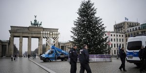 Χριστουγεννιάτικο δέντρο στην πύλη του Βραδεμβούργου