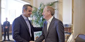 Κυριάκος Μητσοτάκης Brad Smith