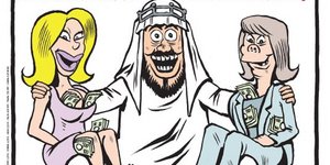 Το σκίτσο του Charlie Hebdo για το Qatargate