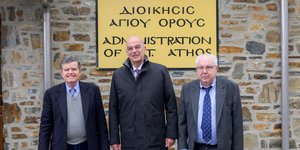 Ο ΥΠΕΞ Νίκος Δένδιας στο Άγιο Όρος