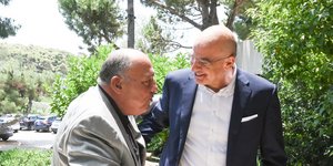 Ο Νίκος Δένδιας με τον Αιγύπτιο ΥΠΕΞ Σ. Σούκρι