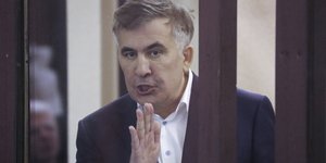 Ο πρώην πρόεδρος της Γεωργίας, Μιχαήλ Σαακασβίλι/ AP Photos