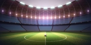 Άδειο γήπεδο με μπάλα