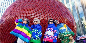 Οι Glamma Beijing (από αριστερά προς τα δεξιά: Wang Xinghuo, Wang Nianwen, Sun Yang και Lin Wei) στο Yuecheng Center, Πεκίνο, στις 12 Ιανουαρίου 2022