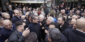 O Kυριάκος Μητσοτάκης στην Αλεξάνδρεια Ημαθείας