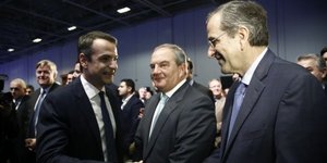 Κυριάκος Μητσοτάκης, Κώστας Καραμανλής, Αντώνης Σαμαράς