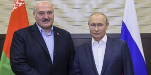 Οι πρόεδροι Λευκορωσίας και Ρωσίας, Αλεξάντερ Λουκασένκο και Βλαντιμίρ Πούτιν