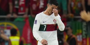 Ο Κριστιάνο Ρονάλντο μετά τον αποκλεισμό από το Μαρόκο στο Μουντιάλ 2022