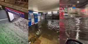 Πλημμυρισμένοι σταθμοί και υπόγεια διάβαση στην πρωτεύουσα της Ισπανίας