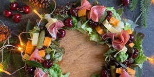 Φαγώσιμο χριστουγεννιάτικο στεφάνι