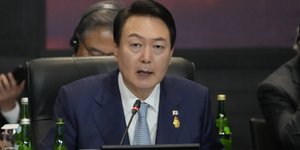 Ο πρόεδρος της Νοτίου Κορέας, Γιουν Σουκ-γέολ/ Φωτογραφία αρχείου: Associated Press